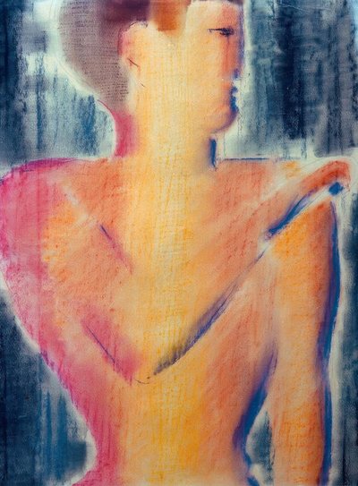 Male Figure Facing Right by Oskar Schlemmer